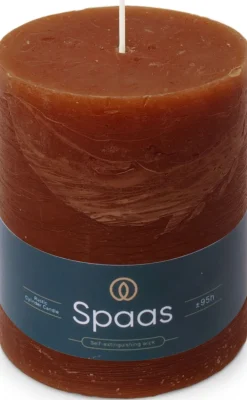 Spaas stompkaars Essential collection bordeaux 95 uur D 10 H 13 cm