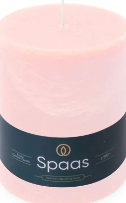 Spaas stompkaars Essential collection roze 95 uur D 10 H 13 cm
