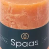 Spaas stompkaars Essential collection oranje 35 uur D 7 H 9,5 cm