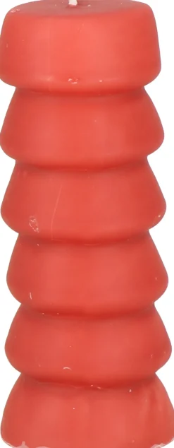 Stompkaars Artistic oranje 35 uur D 6 H 17 cm