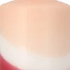 Stompkaars Duo Dipped beige / wit / rood 8 uur D 7 H 10 cm
