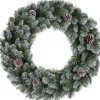 Triumph Tree kerstkrans Empress besneeuwd D 90 H 8,5 cm