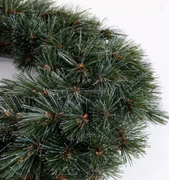 Triumph Tree kerstkrans Forest frosted besneeuwd D 90 H 20 cm