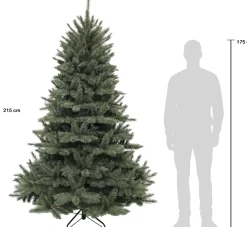 Triumph Tree kunstkerstboom Romagne blauw D 140 H 215 cm