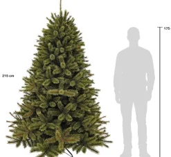 Triumph Tree kunstkerstboom Romagne met 304 lampjes warm wit D 140 H 215 cm