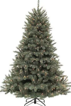 Triumph Tree kunstkerstboom Romagne blauw met 224 lampjes warm wit D 130 H 185 cm