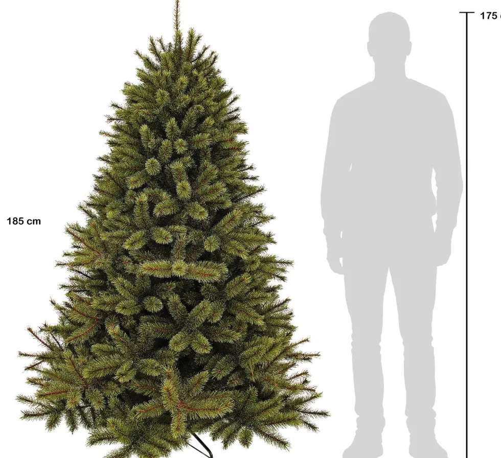 Triumph Tree kunstkerstboom Romagne met 224 lampjes warm wit D 130 H 185 cm