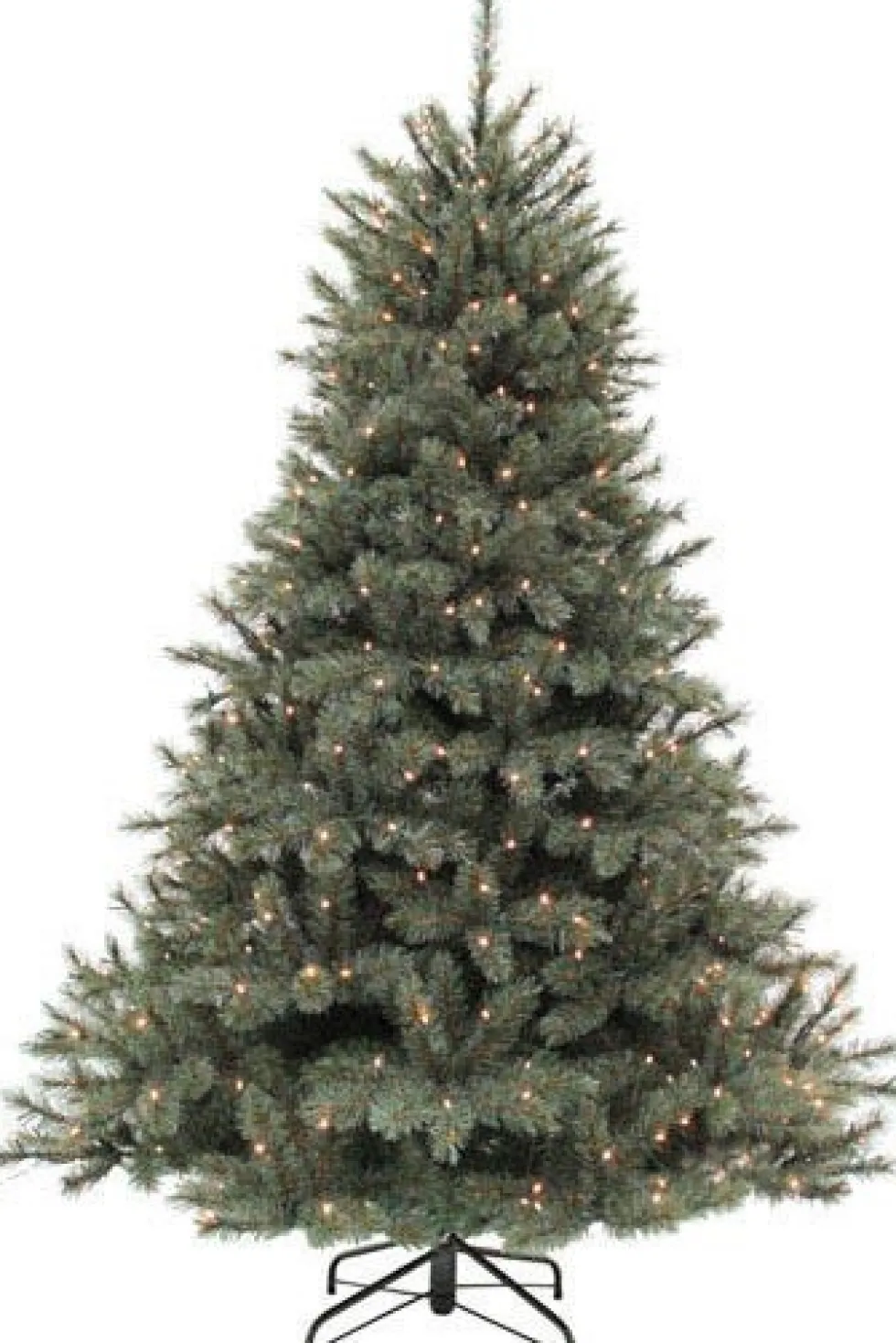 Triumph Tree kunstkerstboom Romagne blauw met 400 lampjes warm wit D 157 H 230 cm