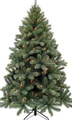 Triumph Tree kunstkerstboom Jewel blauw met 232 lampjes warm wit D 135 H 215 cm