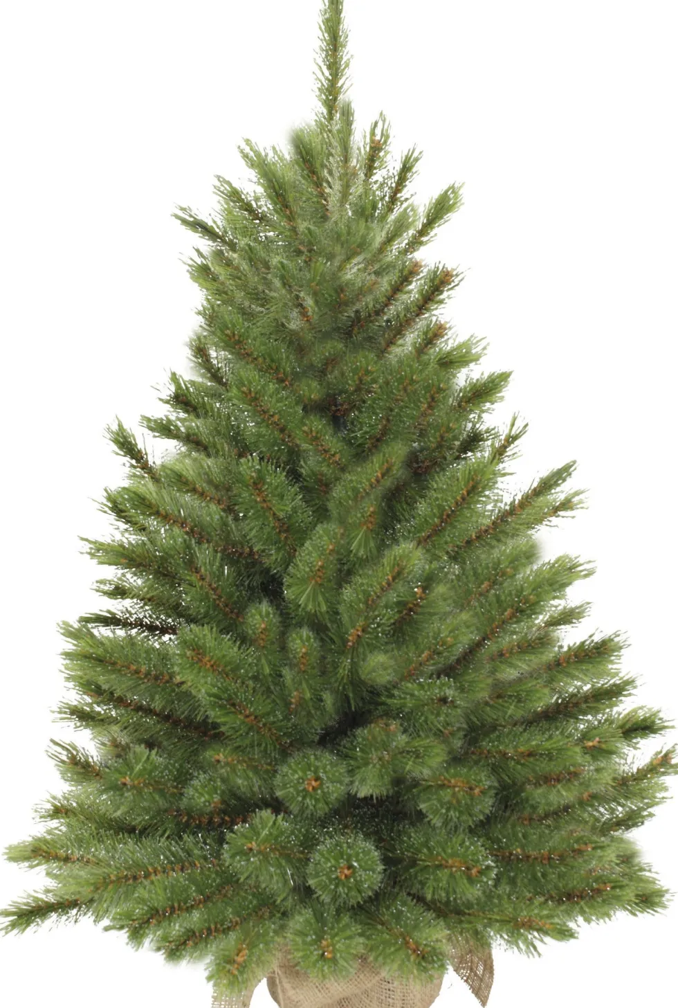 Triumph Tree kunstkerstboom Forest Frosted op jute voet D 62 H 90 cm