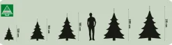 Triumph Tree kunstkerstboom Romagne blauw D 208 H 360 cm