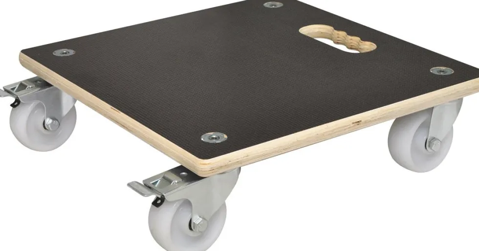 Trolley Maxi Grip 38 x 38 x 11 cm bruin