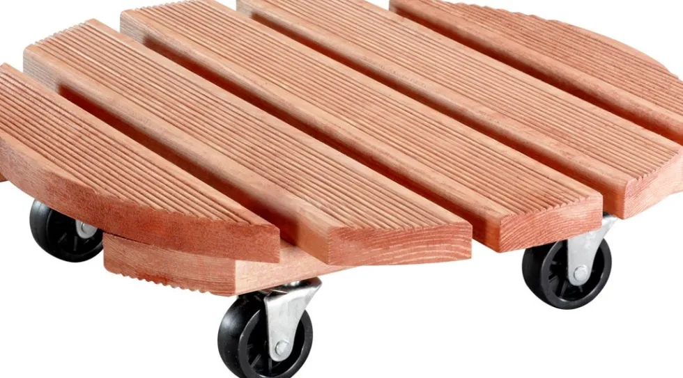 Trolley Toscane antislip 38 x 38 x 10,4 cm bruin