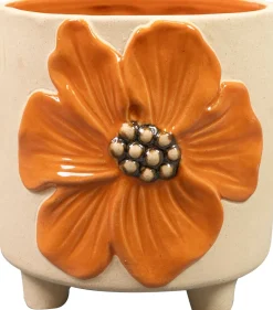 TS bloempot Aisha oranje D 15 H 14 cm