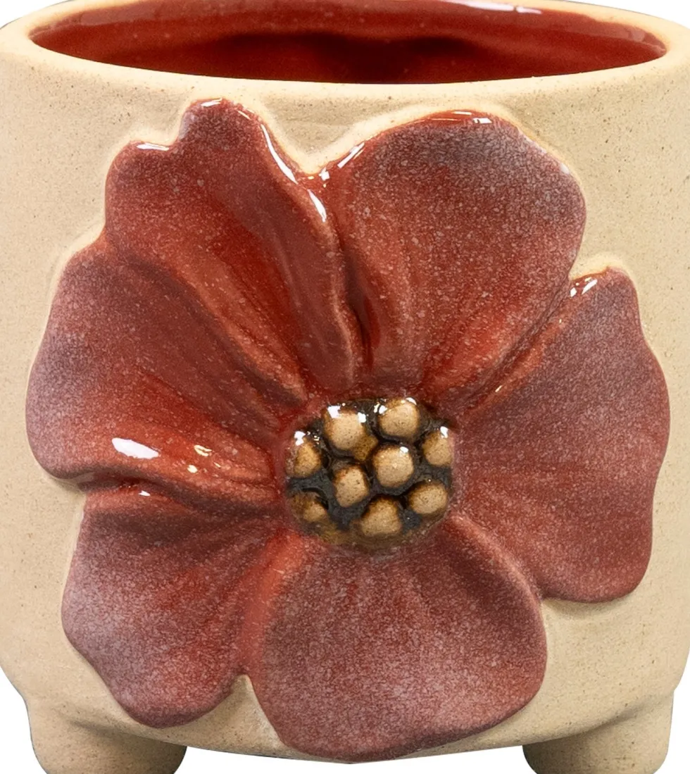 TS bloempot Aisha rood D 8 H 8 cm