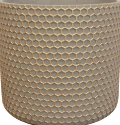 TS bloempot Bernt goud D 17 H 14 cm