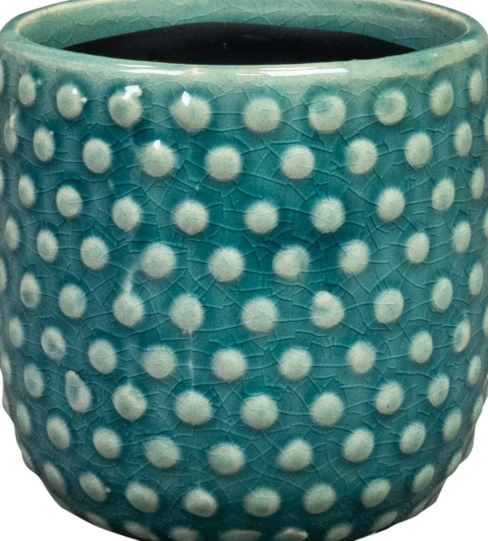 TS bloempot Bolino blauw D 7 H 7 cm