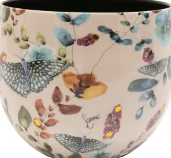 TS bloempot Butterfly roze D 9 H 7 cm
