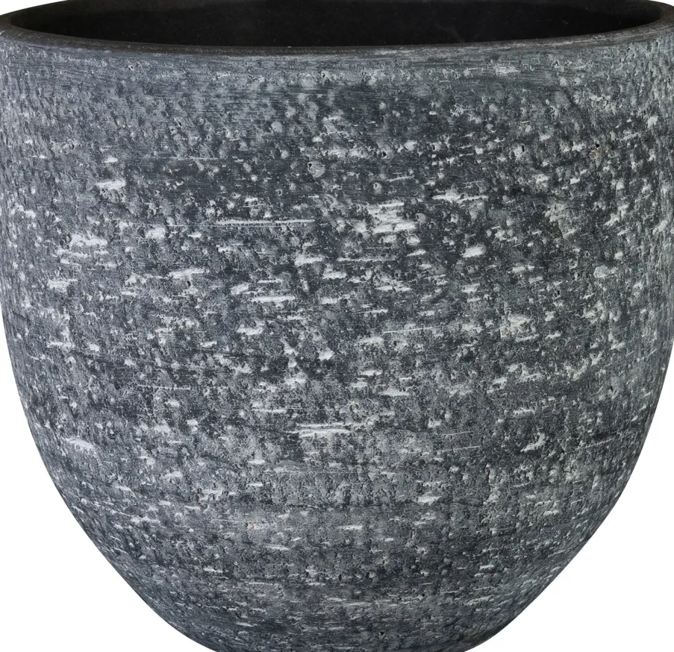 TS bloempot Cas antraciet D 17 H 15 cm