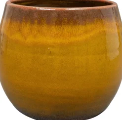 TS bloempot Charlotte geel D 15 H 13 cm
