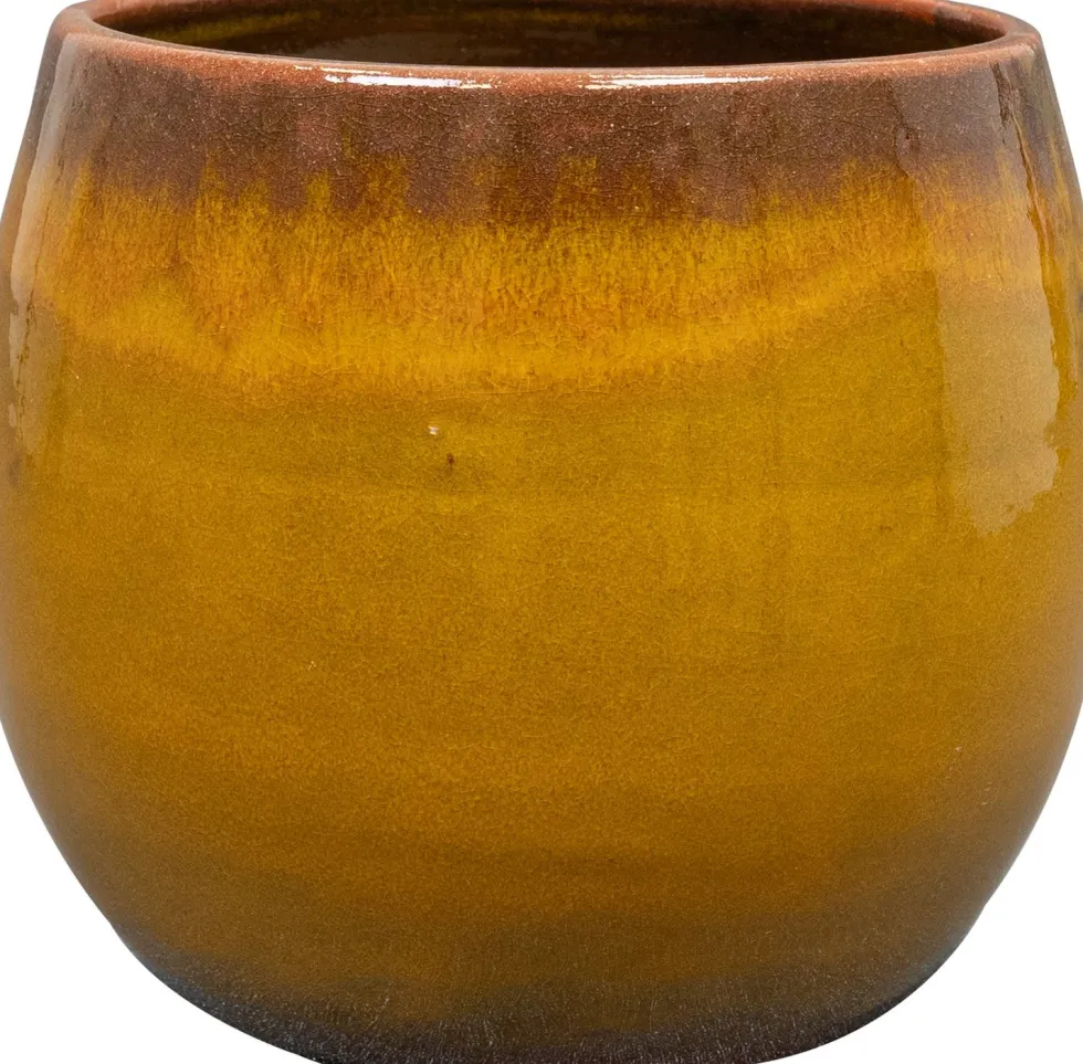 TS bloempot Charlotte geel D 15 H 13 cm