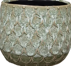 TS bloempot Debby groen D 18 H 15 cm