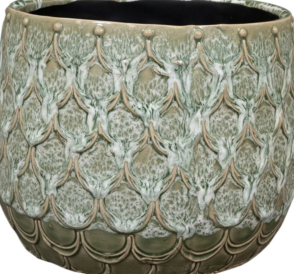 TS bloempot Debby groen D 21 H 17 cm