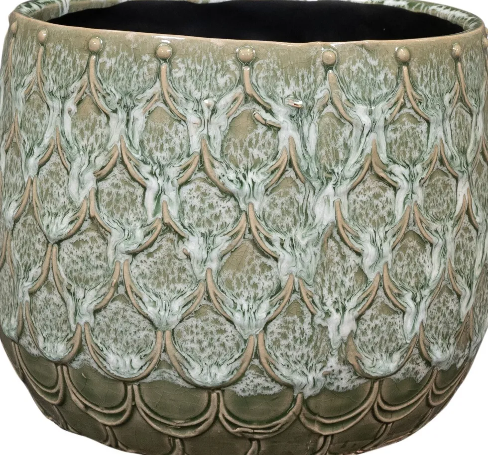 TS bloempot Debby groen D 15 H 14 cm