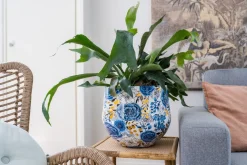 TS bloempot Designed by Lammie dutch blauw D 33 H 28 cm