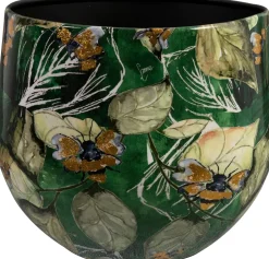 TS bloempot Designed by Lammie bee groen D 24 H 21 cm