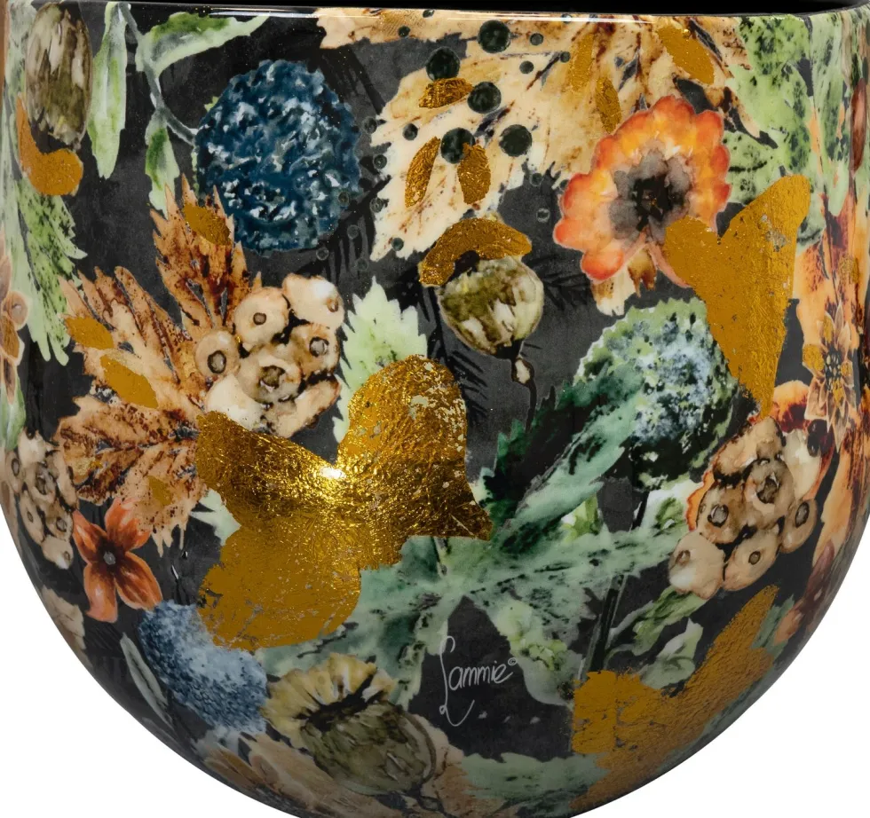 TS bloempot Designed by Lammie berry blauw D 24 H 21 cm