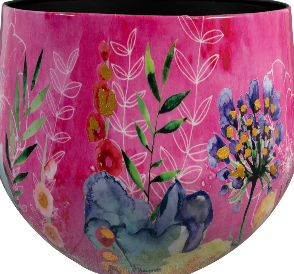TS bloempot Designed by Lammie fiesta roze D 33 H 28 cm