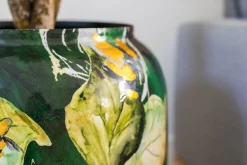 TS bloempot Designed by Lammie bee groen D 30 H 42 cm