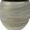 TS bloempot Dex wit / grijs D 28 H 25 cm