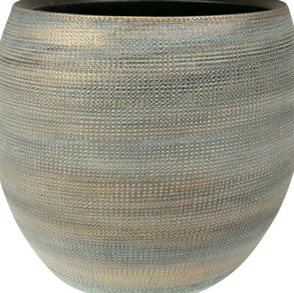 TS bloempot Dex wit / grijs D 28 H 25 cm