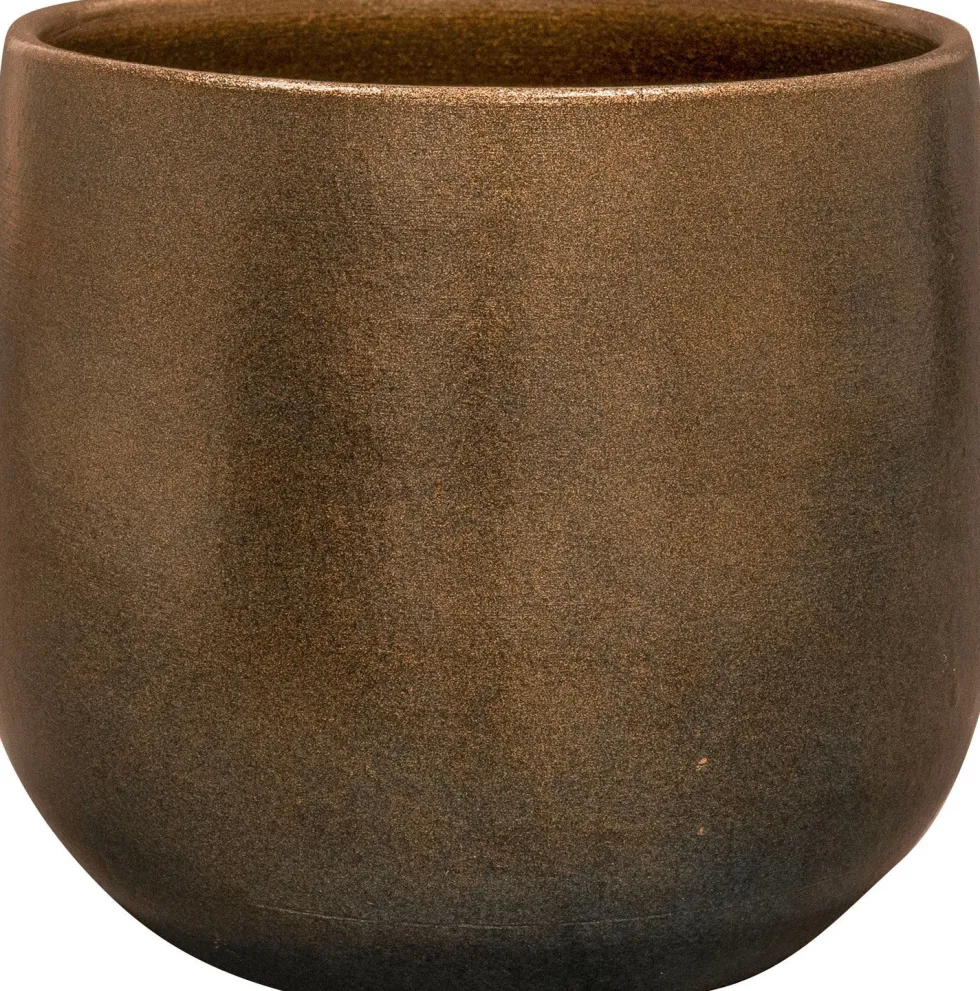 TS bloempot Esra brons D 18 H 16 cm