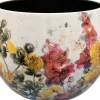 TS bloempot Floral wit D 17 H 14 cm