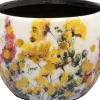 TS bloempot Floral wit D 9 H 7 cm