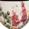 TS bloempot Floral wit D 24 H 21 cm