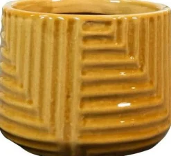 TS bloempot Gio geel D 8 H 6 cm