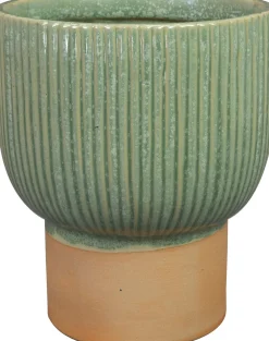 TS bloempot Larisa groen D 17 H 21 cm