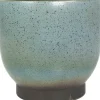 TS bloempot Linn op voet blauw D 25 H 25 cm