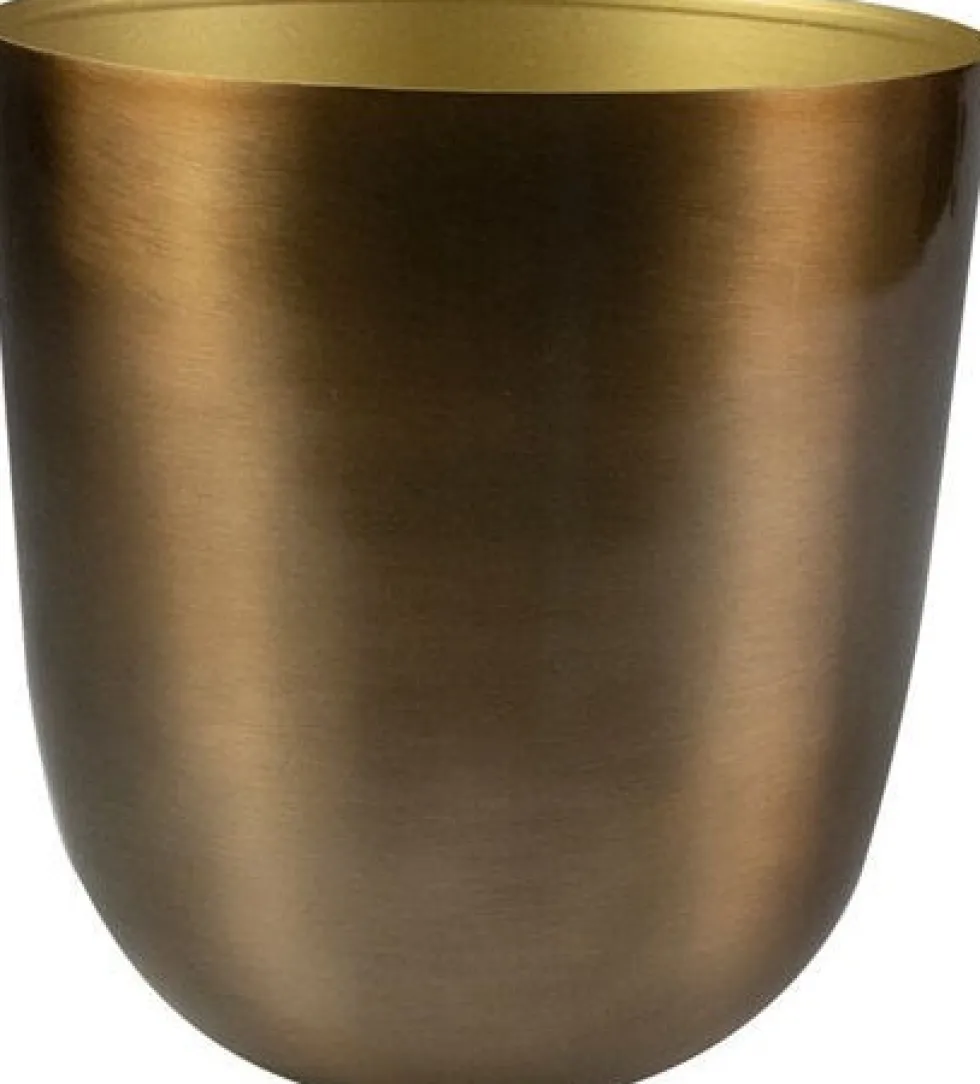 TS bloempot Mayk goud D 15 H 16 cm