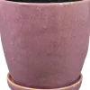 TS bloempot met schotel Vivi roze D 17 H 16 cm