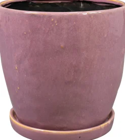 TS bloempot met schotel Vivi roze D 17 H 16 cm
