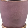 TS bloempot met schotel Vivi roze D 11 H 12 cm
