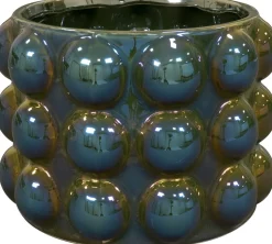 TS bloempot Musa blauw / groen D 21 H 15 cm