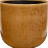 TS bloempot Nine bruin D 19 H 17 cm