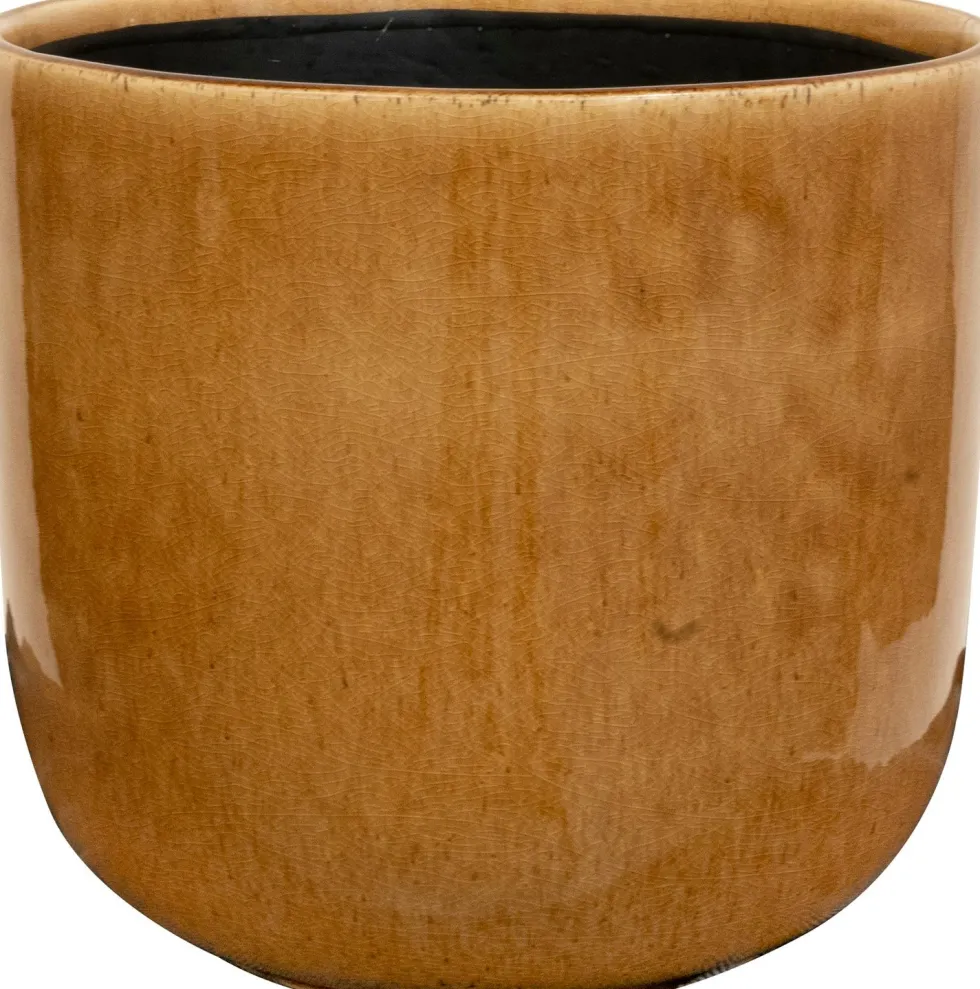 TS bloempot Nine bruin D 19 H 17 cm