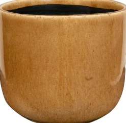 TS bloempot Nine bruin D 17 H 15 cm